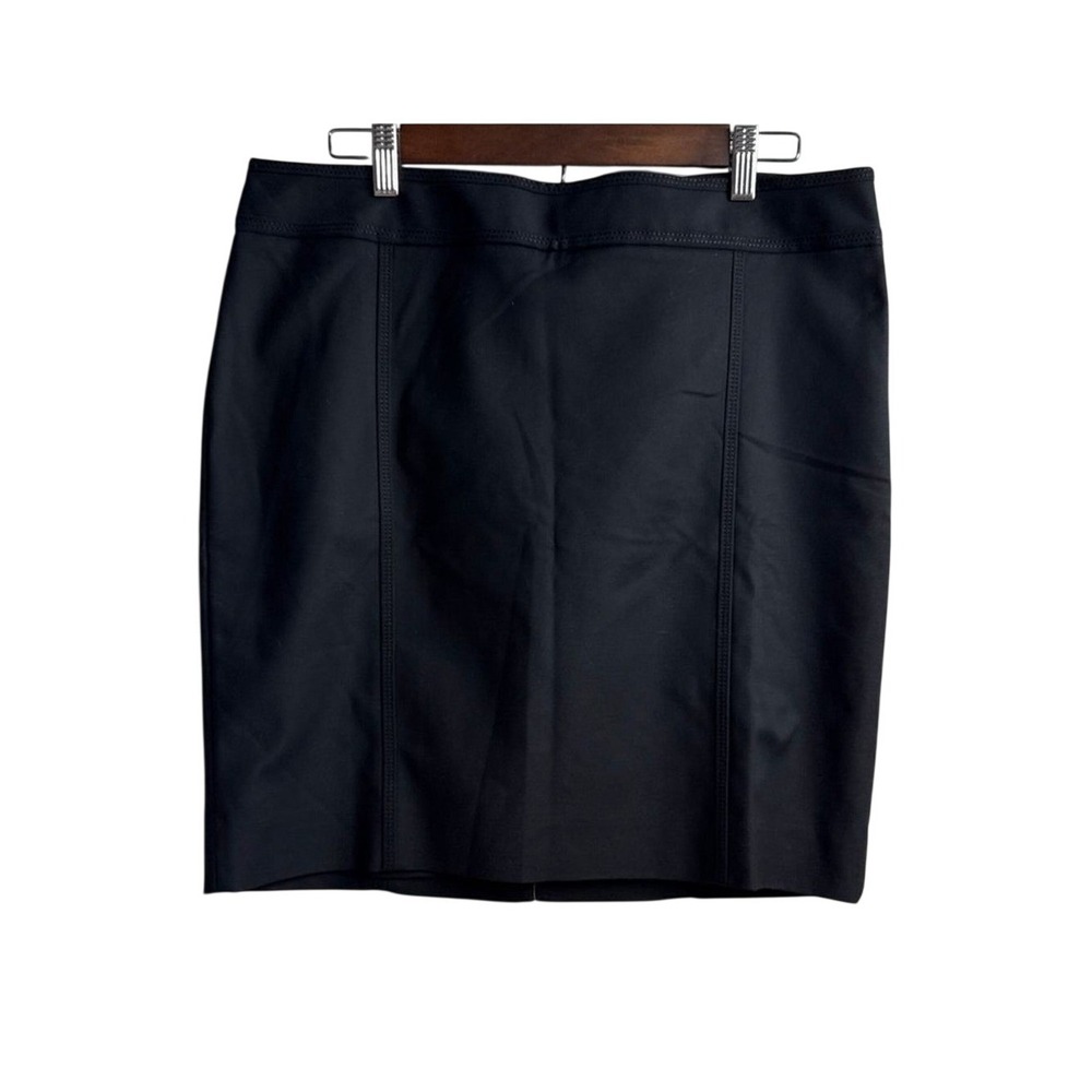 New White House Black Market Career Pencil Skirt Back Zip 12 Black Classic
